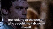 Self Conscious Talking To Myself GIF