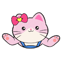 Love You Hearts Sticker by Silly Kitties
