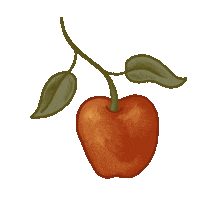 Fall Apple Sticker
