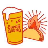 letstacoboutus beer taco mexican craft beer Sticker