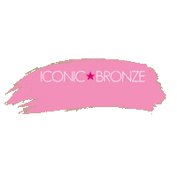 pink glitter Sticker by Iconic Bronze