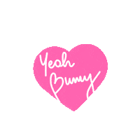 heart love Sticker by Yeah Bunny
