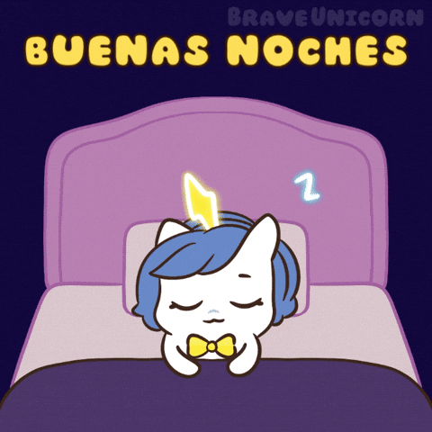 Rest Well Good Night GIF by Brave Unicorn