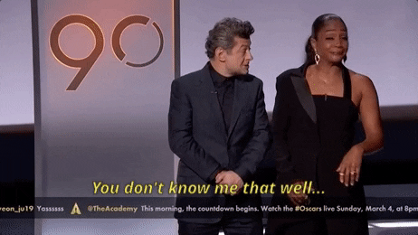 andy serkis you dont know me that well GIF by The Academy Awards