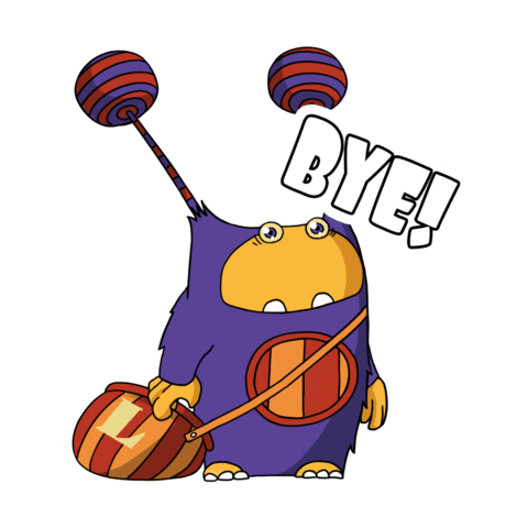 Wave Goodbye Sticker by Hungry Digital