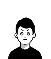 gengoya surprised waduh gengoya 言語屋 Sticker