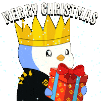 Merry Christmas Sticker by Pudgy Penguins