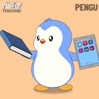 Studying Read A Book GIF by Pudgy Penguins