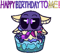 Happy Birthday Pout Sticker by Miyrumiyru