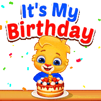 Celebrate Happy Birthday Sticker by Lucas and Friends by RV AppStudios