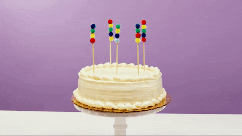 happy birthday cakes GIF by evite
