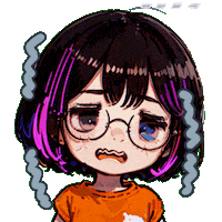 Scared Sticker
