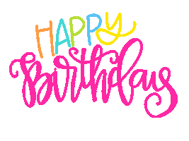 Happy Birthday Sticker by All She Wrote Notes