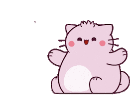 I Hope Cat Sticker by Pembe