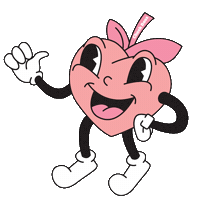 thecheekboss peach cheeky peachy staycheeky Sticker