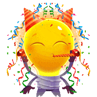 Celebrating Sticker by Casarao_Lustres