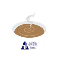 Coffee Closing Day Sticker by Kansas Secured Title