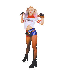 Harley Quinn Dance Sticker by Dirndllove