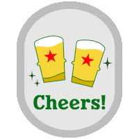 Happy Hour Drinking Sticker by Asia Pacific Breweries Singapore