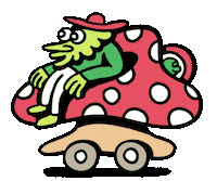 Happy Plant Sticker by Killer Acid