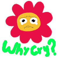 Urarerita sad flower cry sadflower Sticker