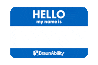 BraunAbilityofficial braun wav hello my name is hellomynameis Sticker