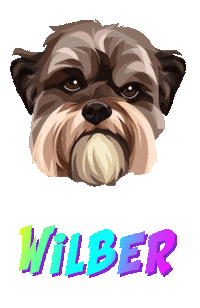 Dog Wilber Sticker