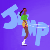 Girl Skipping GIF by CreateDrop