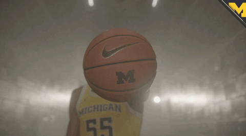 Go Blue College Basketball GIF by Michigan Athletics