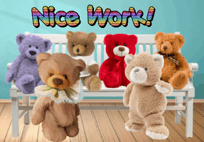 Teddy Bears Compliments GIF