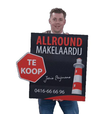 Makelaar Verkocht Sticker by Allround Makelaardij