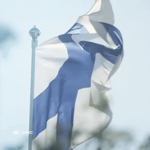 Finnish Flag Finland GIF by FIA World Rally Championship