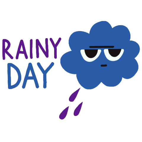 Rainy Day Rain Sticker by Super Simple