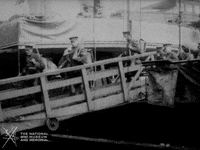 NationalWWIMuseum black and white military footage soldiers GIF