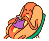 Chips Eating Sticker by Polygonal Mind