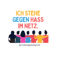 Cybermobbing Gegenhass Sticker by Schnappdeinpreis