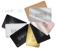 Business Card Sticker by tribuscard
