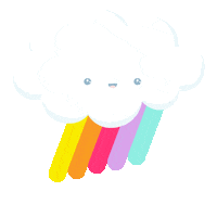 Rainbow Rain Sticker by Math