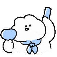 Sky Blue Sticker by おめがちゃん