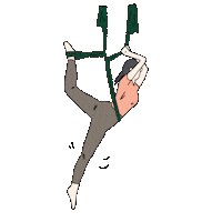 Suet_drawing yoga aerialyoga flyyoga suetyoga Sticker
