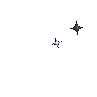 letterborne stars glitter sparkles ace Sticker