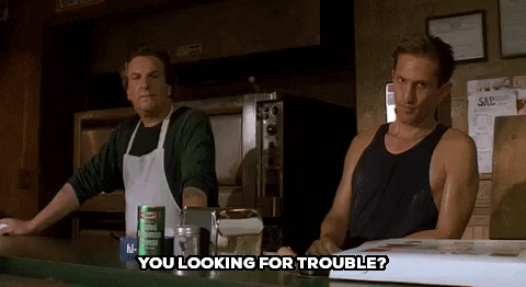 richard edson you looking for trouble GIF