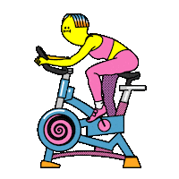 Pink Spinning Sticker by musketon