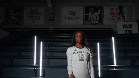 Georgia Tech Volleyball GIF by Georgia Tech Yellow Jackets