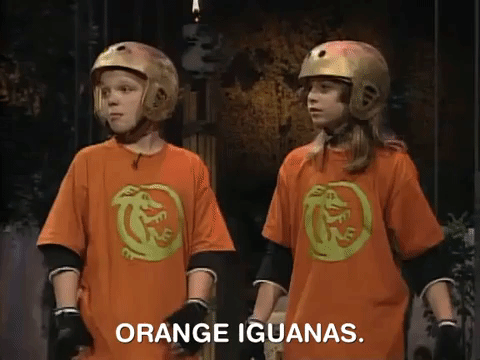 legends of the hidden temple orange iguanas GIF