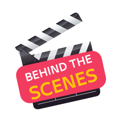 Behind The Scene Sticker by Taqnia Creative Agency