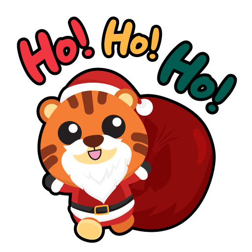 Santa Terrythetiger Sticker by BerjayaTimesSquare