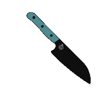 cudaway_knives chef handmade knife cut Sticker