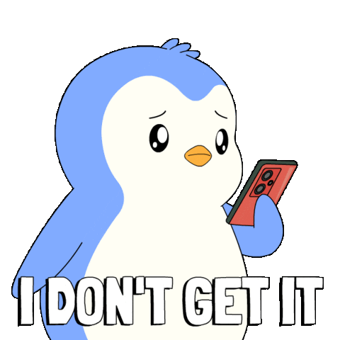 Penguin What Sticker by Pudgy Penguins