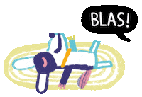 Blas Sticker by Elena Hormiga